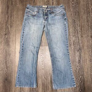 Daisy Boot Anchor Blue Low Rise denim Jeans Y2K  Size 9 Waist 30 Inseam 27